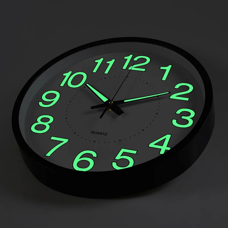 Timelike Светящиеся Настенные часы новые круглые кварцевые часы домашний Декор для спальни Светящиеся в темноте
