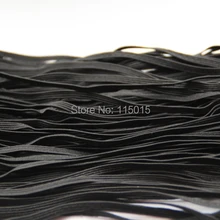 50 ярдов/roll черный 1/" Тощий Эластичный для повязка для волос Аксессуары;