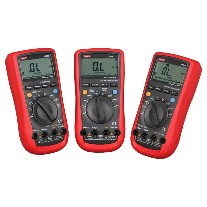 UNI T UT61A/UT61B/UT61C/UT61D/UT61E Современный цифровой мультиметр Автоматический диапазон