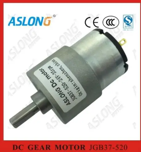 3 шт./лот! ASLONG JGB37-520 6V 12V 24V DC мотор-редуктор мини DC мотор-редуктор