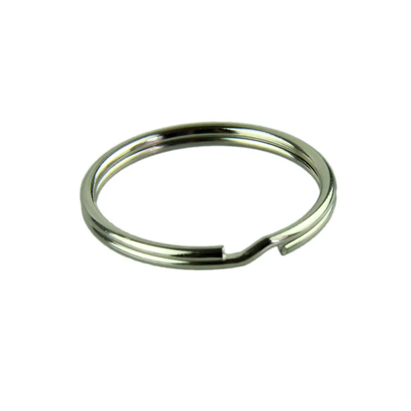 

Voberry 50pcs KeyRing Kay Chain 25mm Round Split Key Rings Keychain With Nickel Compass key ring keychain connector 25mm