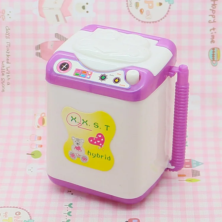 Washing machine toy kids doll room furniture accessories Dollhouse