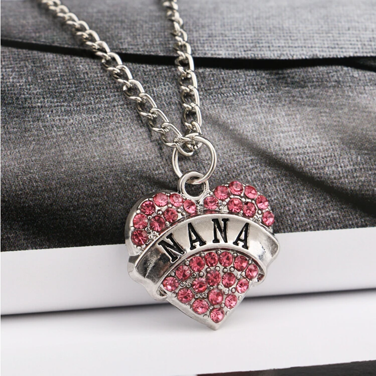 Fashion elegant nana heart women lady family member jewelry necklace Fashion elegant nana heart women lady family member jewelry necklace