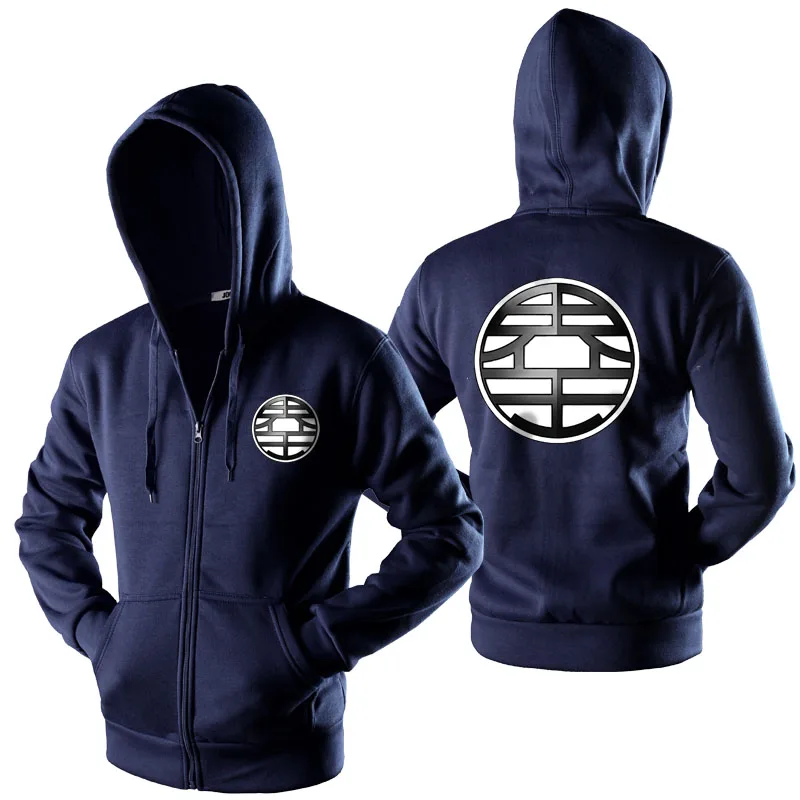 

Autumn Winter Casual Funny Print Dragon Ball Goku Hoodie Men Black Cosplay Sweatshirt Costume Fleece Lined Mens Hoodies Jackets