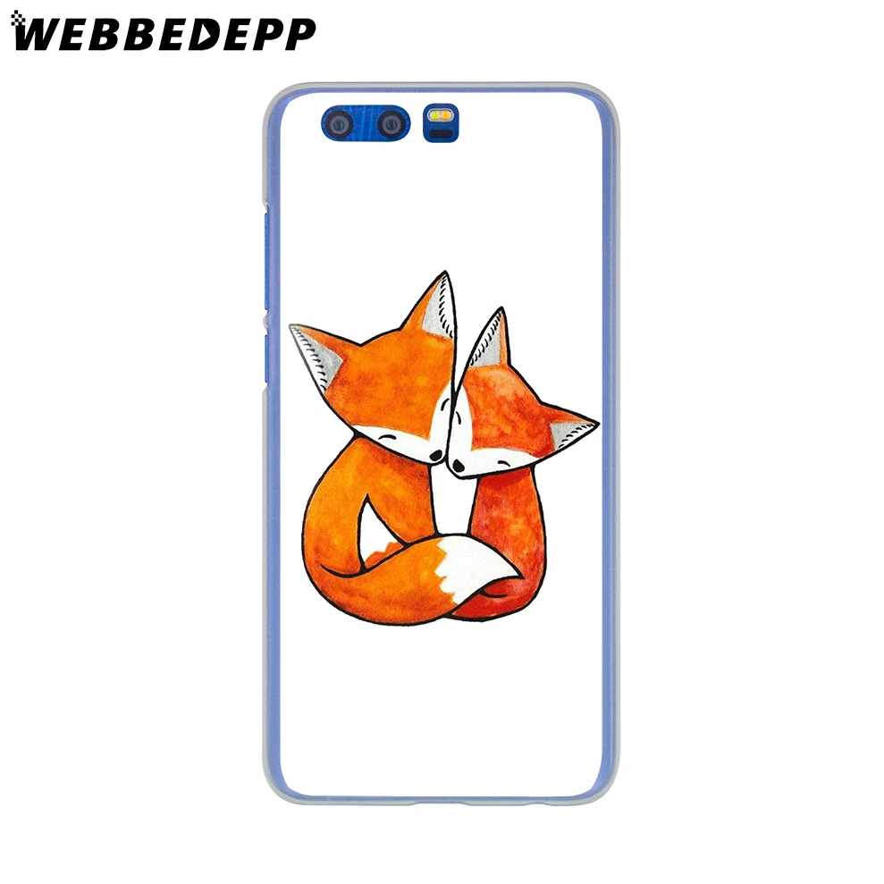 Жесткий чехол для телефона WEBBEDEPP Fox Sleeping In The Snow для huawei Honor 8X 8C 7X 6A 7A Pro 3GB для Honor 9 Lite 8 Lite 10 Lite