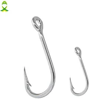 JSM 30 шт./лот Крючки из нержавеющей стали для соленой воды острые рыболовные крючки для подледной рыбалки оборудование Размер 5/0-13/0