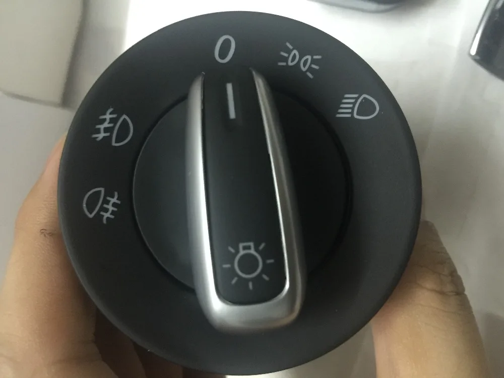 Chrome Headlight Fog Lights Width Lamp Switch Control Fit for VW Jetta