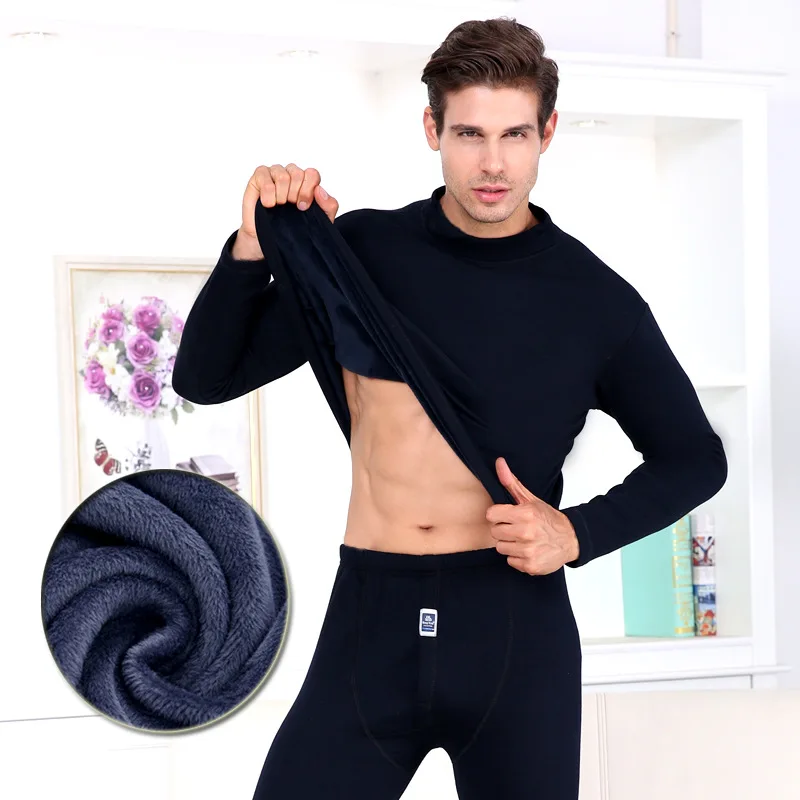 Mens Winter Warm Thermal Underwear Men Long Johns Sexy Underwear Sets