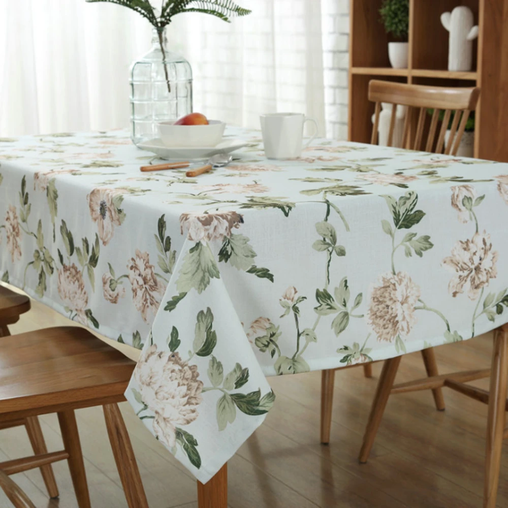 Shaoyao flower style tablecloth high quality polyester coffee table cloth hotel table cloth home