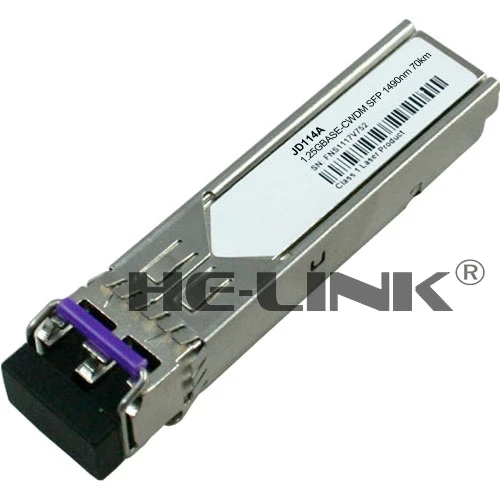 

JD114A --1000BASE CWDM SFP 1490nm 80km transceiver (Compatible with HP)