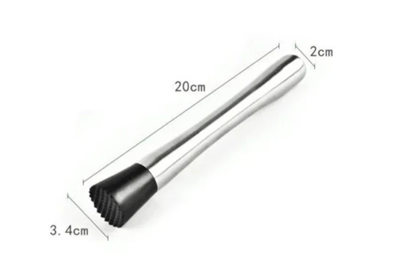 Новый мята Muddler нержавеющая сталь Swizzle stick коктейль бар сломанный эскимо T1 AU