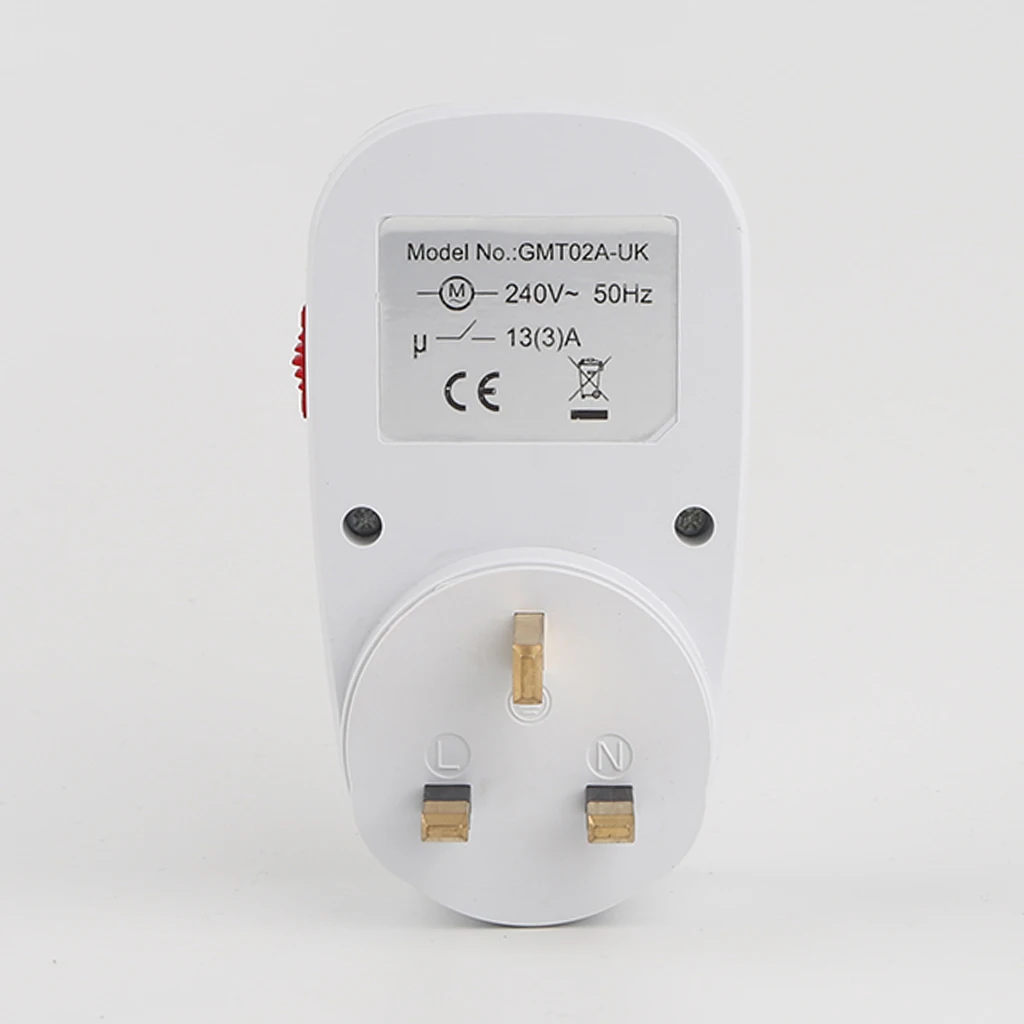  UK PLUG MECHANICAL TIME SWITCH 24 HOUR HOME APPLIANCES INTERVAL CLOCK SOCKET FOR HOME ELECTRIC APPLIANCES CONTROL SOCKET	