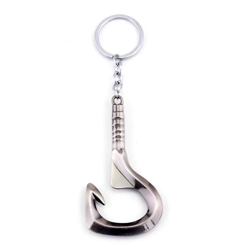 

MQCHUN Game Dota 2 Keychain Pudge's Meat Hook Weapon Model Keychain Dota2 Keyring Bottle Opener Dota2 Weapons Sword Talisman