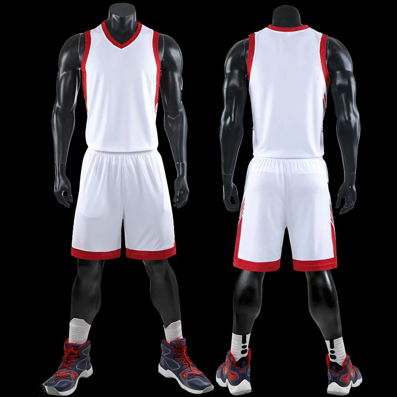 

Newest Men Basketball Jerseys Quick Dry Team Sports Suit Uniforms Kit Competition Sportswear Set Tracksuit 8 colors L-5XL Custom