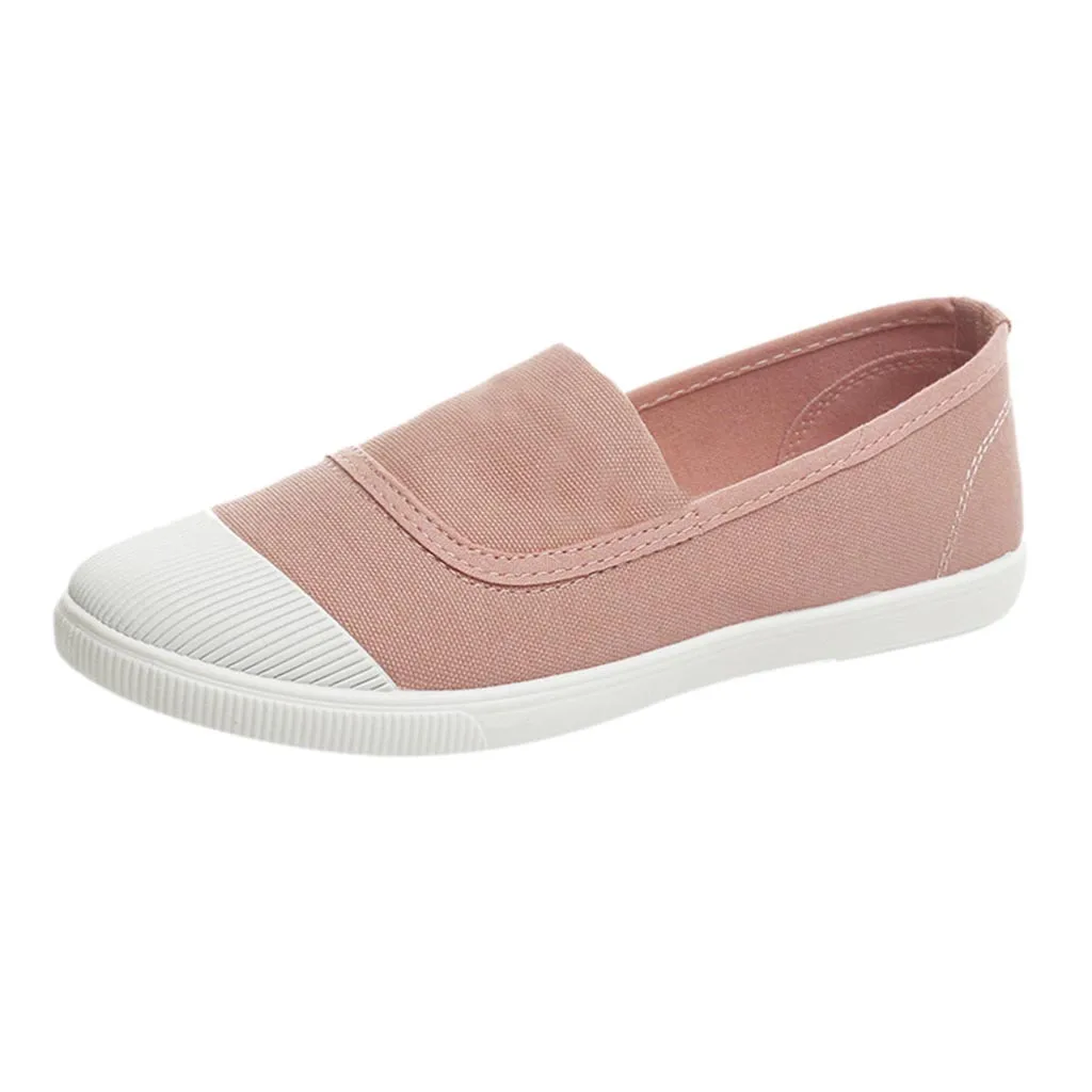 

SAGACE Women's Vulcanize Shoes Solid Color Canvas Shoes Ladies Fashion Low-cut Round Toe Women Shoes Sneakers Women Shoes 42438