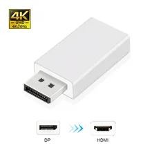 DP to HDMI The Smallest DisplayPort to HDMI 4K@30Hz HDTV Adapter Converter Male to Female With Audio