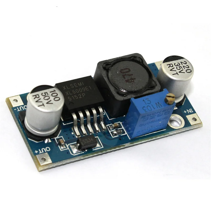 

XL6009 DC-DC Booster module power supply module output is adjustable Super LM2577 step-up module