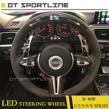 Обновленный светодиодный руль для BMW 1/2/3/4/X серии E90 F20 сменный гоночный дисплей светодиодный экран и флип мех
