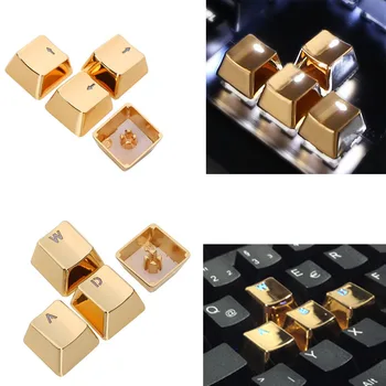 

[HFSECURITY] Translucent Metal Keycaps for Mechanical Gaming Keyboard 8pcs WASD Direction Keypress