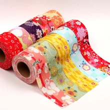 Ткань пэчворк японский Ветер Ретро креп хлопок кимоно ленты 4 см* 92 патч Швейные Tilda ткань