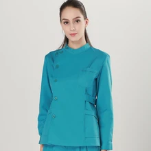 Высокое качество Медсестра костюм стоматология костюм Разделение костюм с длинными рукавами Зимняя одежда зубные рабочая одежда стирки одежды хирургические clo