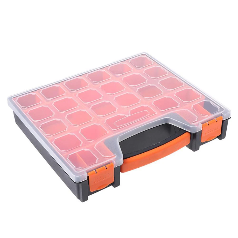 

BF-312 Transparent Storage Box Lastic Hardware Tool Storage Case Spanner Screw Parts Hardware Organizer Box for screws, nails