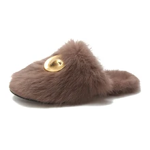

Moxxy Women Winter Outdoor Slippers Shoes Non-slip Soft Winter Warm House Slippers Indoor Bedroom Couples Floor Soft Slides