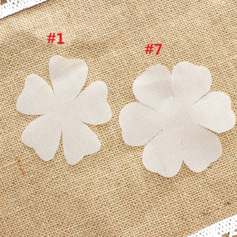 100PCS/Lot Garment accessories small flowers applique Organza DIY Brooch handmade lace patch wedding dress