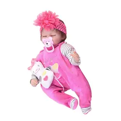 Ручной работы 17 дюймов возрождается младенческой Реалистичная кукла новорожденных американская Кукла-младенец модель для малышей