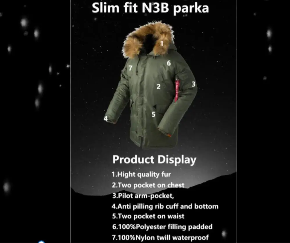 long parka coat 2020 Winter N3B Puffer Jacket Men Long Canada Coat Military Fur Hood Warm Trench Camouflage Tactical Bomber Army Korean Parka fur parka coat