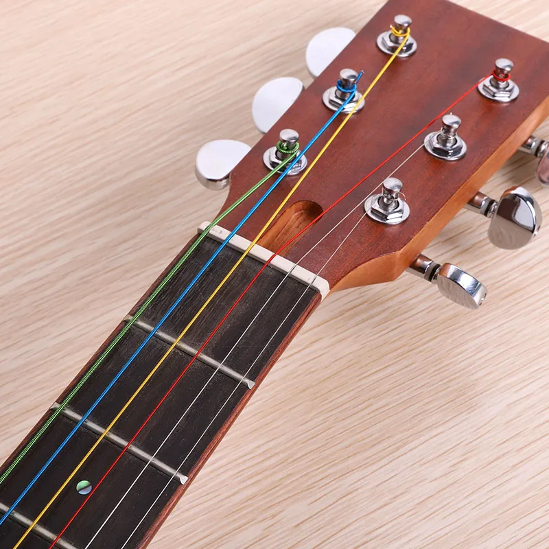 Cuerdas de guitarra acústica de color Alice cuerda ligera de acero 6  unids/set 011 cuerdas de guitarra profesional accesorios de piezas de  guitarra de madera - AliExpress Deportes y entretenimiento