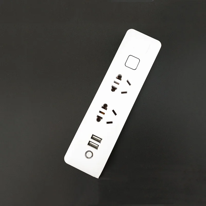 

2PCS 10A Power Strip 2 Outlet 2Port USB Charger Multi-position Power Sockets AC Power Charger Adapter No Extension Cable