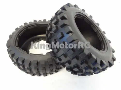 1/5 масштаб король двигатель задний T1000 Knobby грузовые шины подходит HPI Baja 5t 5SC Rovan|hpi
