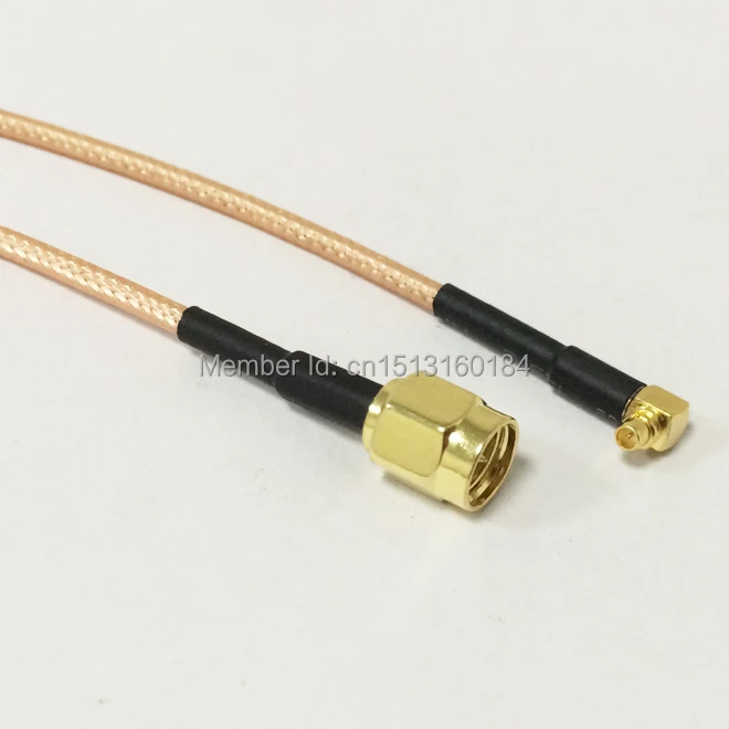 New Modem Coaxial Cable SMA Male plug To MMCX Male plug Right Angle