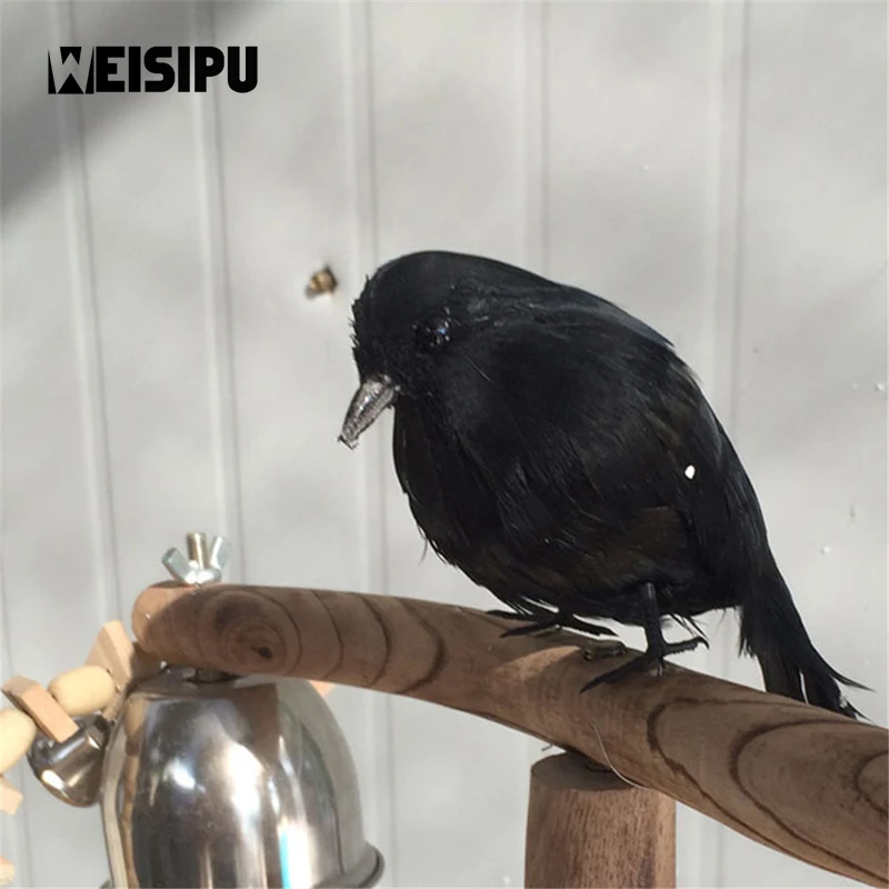weisipu 1pcs high quality realistic feathered crows great halloween prop halloween party decorationschina