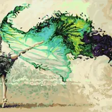 2196 балет-сделай сам Раскраска по номерам