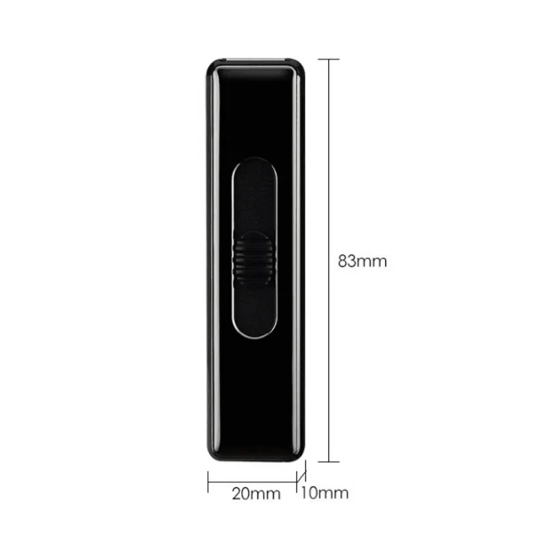 Электронная USB Зажигалка из цинкового сплава подзаряжаемая WilndProof мужские