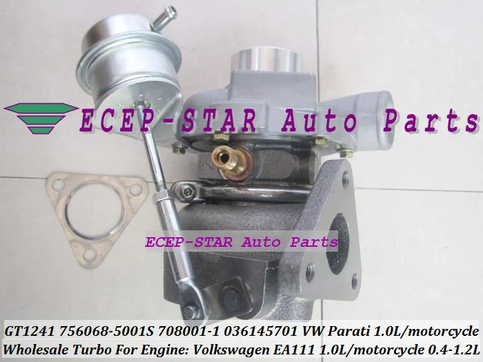 GT1241Z 756068 756068-0001 756068-5001 S 708001 708001-0001 036145701 Turbo для VW Parati EA111 1.0L 112HP мотоциклетные 0.4L-1.2L