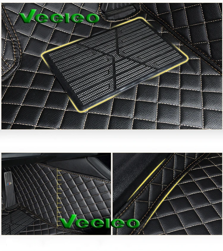 Veeleo + Custom Fit 8 цветов кожаные Коврики для пола Renault Megane 2002 2008 водонепроницаемый