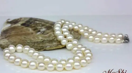 

FREE SHIPPING HOT sell new Style >>>>CLASSIC 10-11mm round south sea white pearl necklace 18inch