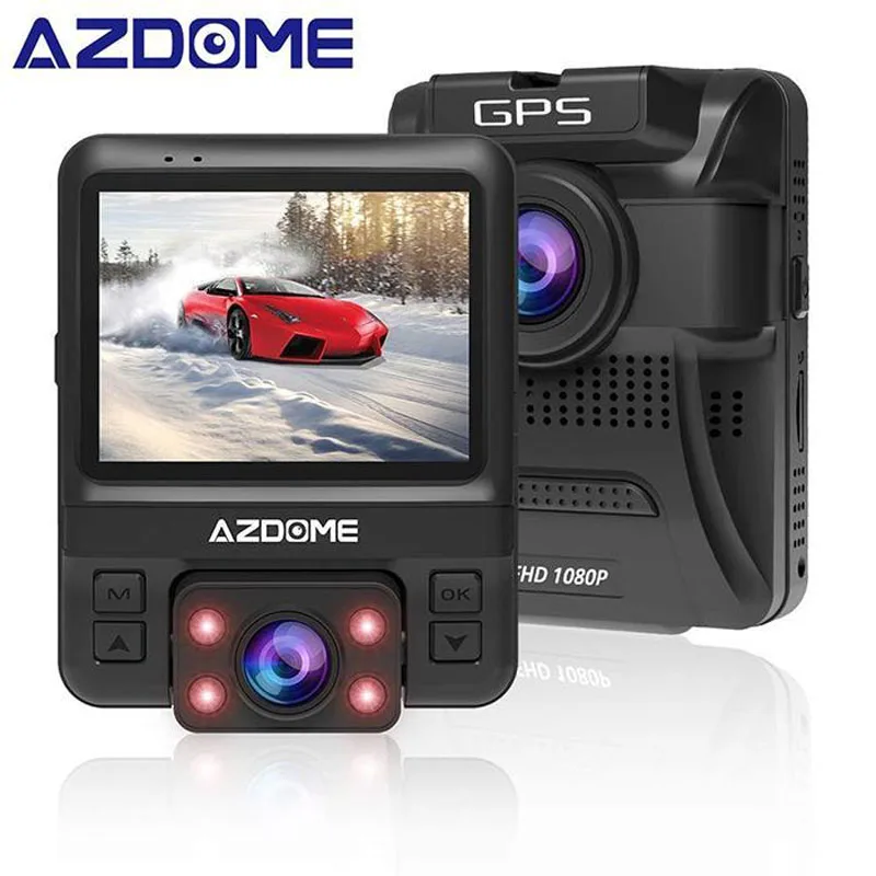 

AZDOME Car DVR Built in G-GPS 1080HD Loop Recording Dash Cam Camera Parking Monitoring Motion Detection Infrared Night Vision