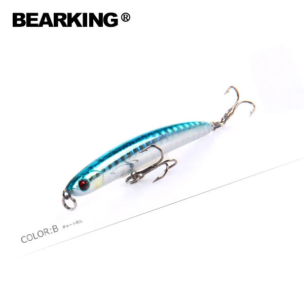 Bearking бренд 1 шт. качественная приманка для рыбалки карандаш Лазерная жесткая искусственная приманка 3D глаза 68 мм 6,2 г рыболовные воблеры кренкбейт Minnows