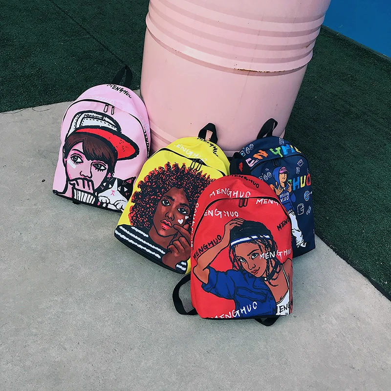 Menghuo 2018 New Fashion Women School Bag 3D Full Printing School Backpack Bag for Girls Women Backpack Men Travel Bags Mochilas (13)