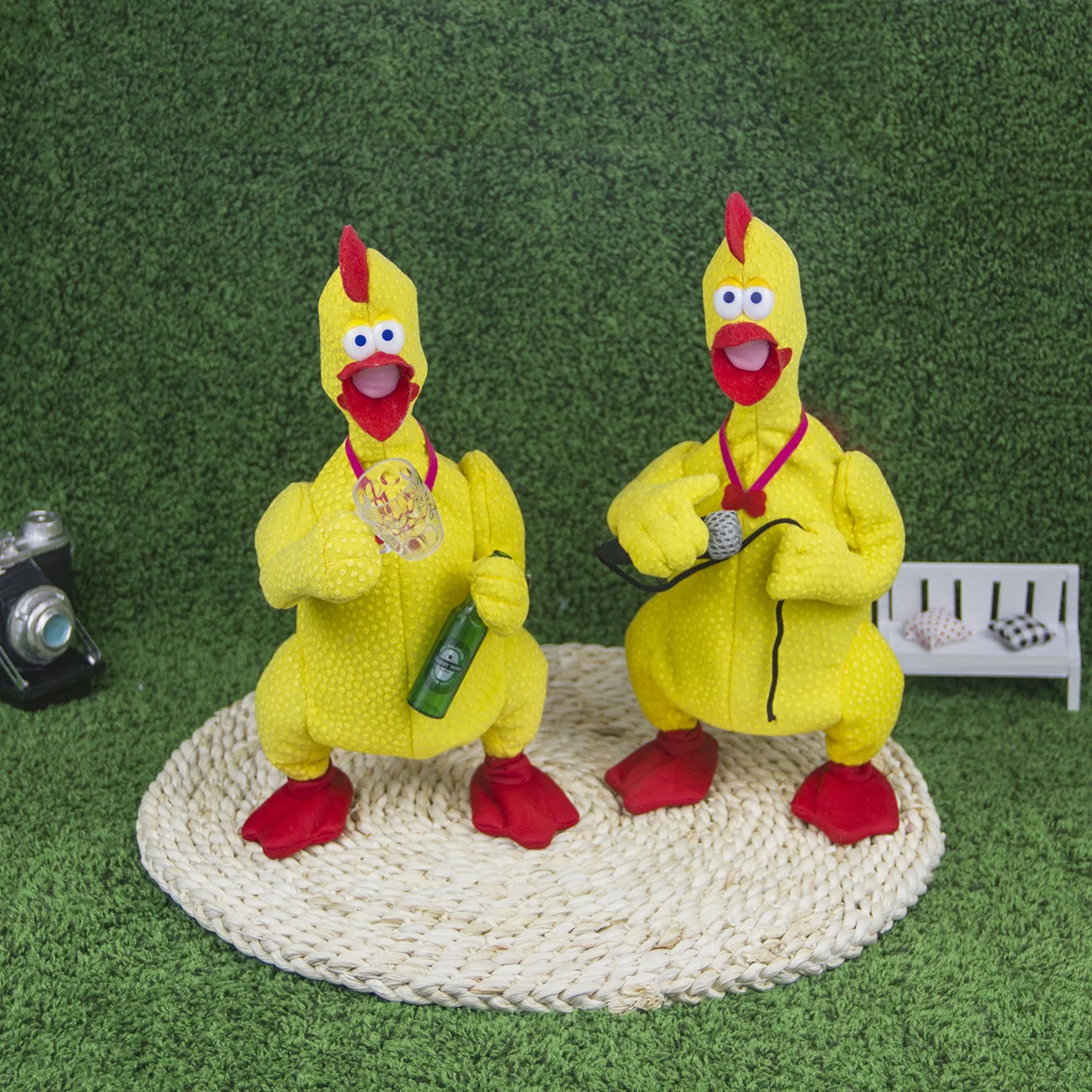 

Screaming Chicken Innovative Antistress Cute Electric Toy Chick Surprise Gift Voice Control Singing Plush Electric Doll Popular