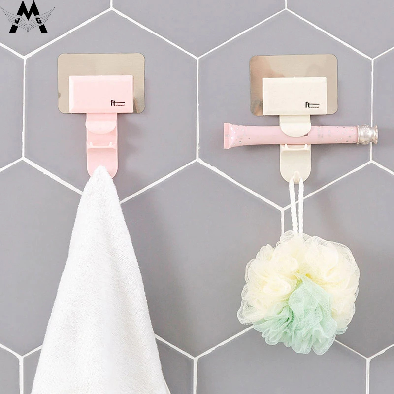 

Self Adhesive Wall Washbasin Hook Home Kitchen Creative Seamless Hanger Bathroom Strong Wall Hanging Washbasin Rack Hanging Rack