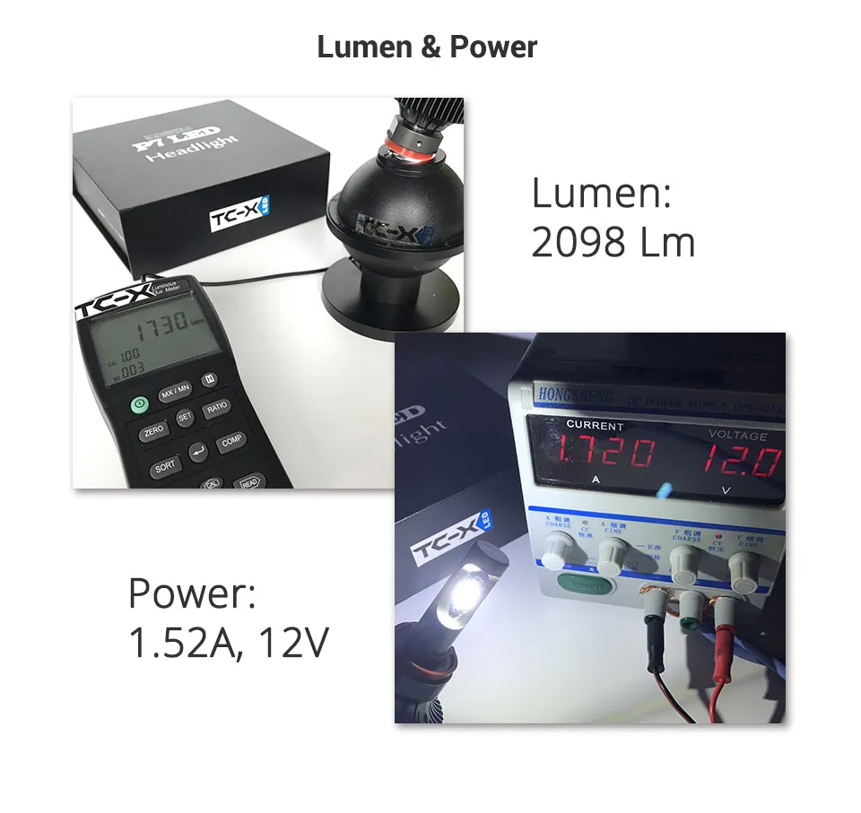 TC X 2 ШТ. H11 9006 9005 LED Автомобилей Фары Дальнего света Безвентиляторный 6000 К