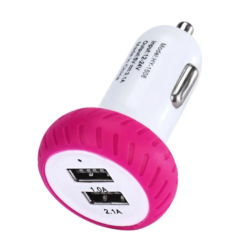 Buy Quick Charging Mini Dual 2 Port 12V USB Auto In Car Charger Adapter Adaptor