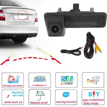 

Car Video Transmitter Receiver Kit Monitor Connect Car Rear View Camera Auto Reverse Rear-view for Skoda Octavia 2010 2012 2013