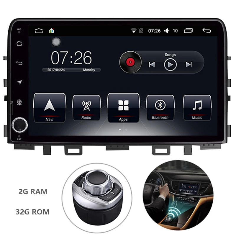 

Autoradio For Kia Rio 2017~2018 Android 7.1 2G/32G Car Navigator GPS HD Touch Screen Audio Video Radio Stereo Multimedia Player