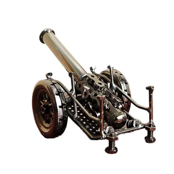 

Retro Iron Artillery Model Gifts Decoration Crafts Motorcycle Car Figurines Miniatures For Office Desk Decor Boyfriend Gifts